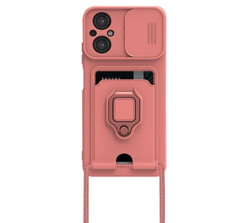 Xiaomi Poco M5 Kılıf Zuma Kartvizitli Yüzüklü Silikon - Pembe Xiaomi Poco M5 Kılıf Zuma Kartvizitli Yüzüklü Silikon - Pembe