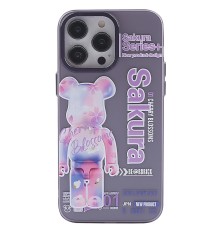 iPhone 12 Pro Max Kılıf Prada Desenli Kapak - Prada Mor - 1