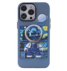 iPhone 12 Pro Max Kılıf Prada Desenli Kapak - Prada Mavi - 1