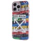 iPhone 14 Pro Max Kılıf Prada Desenli Kapak - Prada Mavi - 2