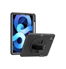 iPad 2022 10.9 (10.nesil) Kılıf Hand Strap Tablet Kılıfı - Siyah