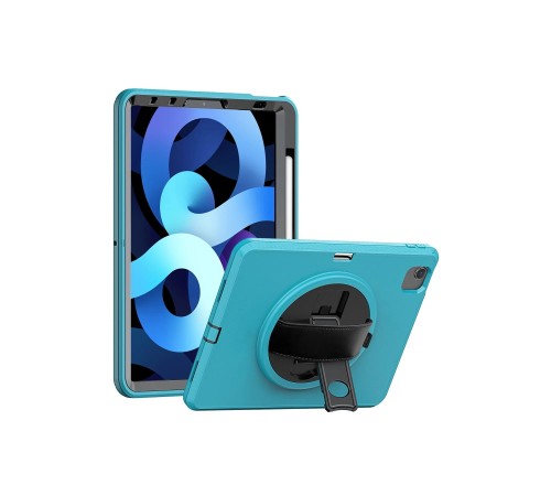iPad 2022 10.9 (10.nesil) Kılıf Hand Strap Tablet Kılıfı - Turkuaz iPad 2022 10.9 (10.nesil) Kılıf Hand Strap Tablet Kılıfı - Turkuaz