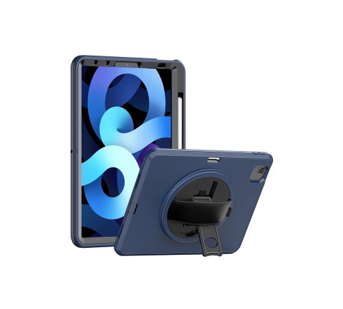 iPad 2022 10.9 (10.nesil) Kılıf Hand Strap Tablet Kılıfı - Lacivert iPad 2022 10.9 (10.nesil) Kılıf Hand Strap Tablet Kılıfı - Lacivert
