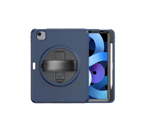 iPad 2022 10.9 (10.nesil) Kılıf Hand Strap Tablet Kılıfı - Lacivert iPad 2022 10.9 (10.nesil) Kılıf Hand Strap Tablet Kılıfı - Lacivert