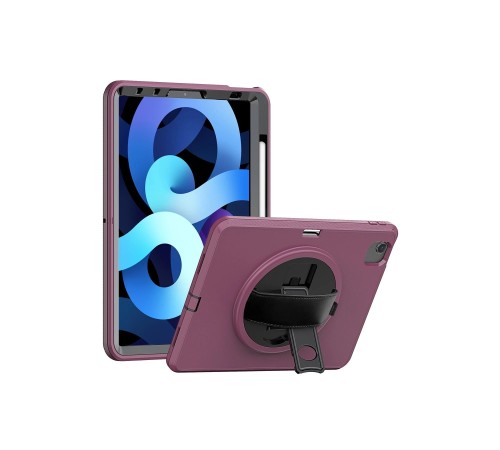 iPad 2022 10.9 (10.nesil) Kılıf Hand Strap Tablet Kılıfı - Mürdüm iPad 2022 10.9 (10.nesil) Kılıf Hand Strap Tablet Kılıfı - Mürdüm
