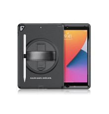 iPad 10.2 (7.nesil) Kılıf Hand Strap Tablet Kılıfı - Siyah