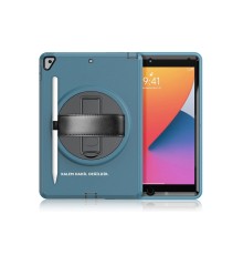 iPad 10.2 (7.nesil) Kılıf Hand Strap Tablet Kılıfı - Turkuaz