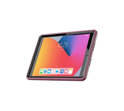 iPad 10.2 (7.nesil) Kılıf Hand Strap Tablet Kılıfı - Mürdüm iPad 10.2 (7.nesil) Kılıf Hand Strap Tablet Kılıfı - Mürdüm