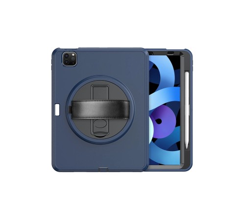 iPad Pro 11 (2018) Kılıf Hand Strap Tablet Kılıfı - Lacivert iPad Pro 11 (2018) Kılıf Hand Strap Tablet Kılıfı - Lacivert