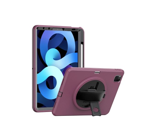 iPad Pro 11 (2018) Kılıf Hand Strap Tablet Kılıfı - Mürdüm iPad Pro 11 (2018) Kılıf Hand Strap Tablet Kılıfı - Mürdüm
