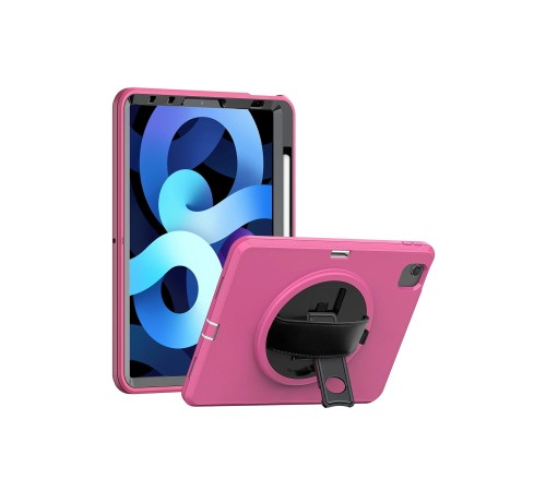 iPad 2022 10.9 (10.nesil) Kılıf Hand Strap Tablet Kılıfı - Pembe iPad 2022 10.9 (10.nesil) Kılıf Hand Strap Tablet Kılıfı - Pembe