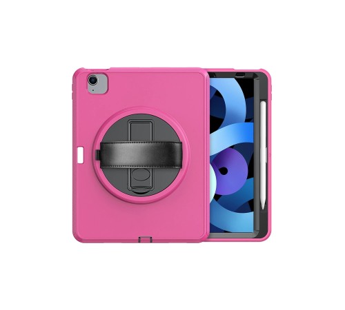 iPad 2022 10.9 (10.nesil) Kılıf Hand Strap Tablet Kılıfı - Pembe iPad 2022 10.9 (10.nesil) Kılıf Hand Strap Tablet Kılıfı - Pembe