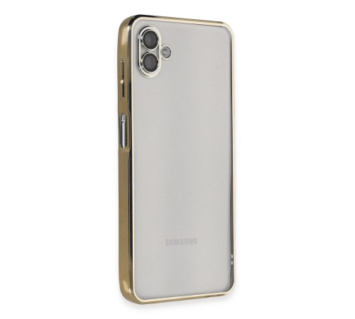 Samsung Galaxy A04 Kılıf Razer Lensli Silikon - Gold Samsung Galaxy A04 Kılıf Razer Lensli Silikon - Gold