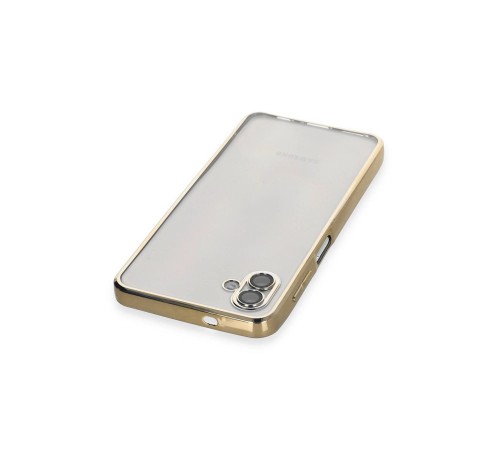 Samsung Galaxy A04 Kılıf Razer Lensli Silikon - Gold Samsung Galaxy A04 Kılıf Razer Lensli Silikon - Gold