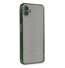 Samsung Galaxy A04 Kılıf Razer Lensli Silikon - Yeşil