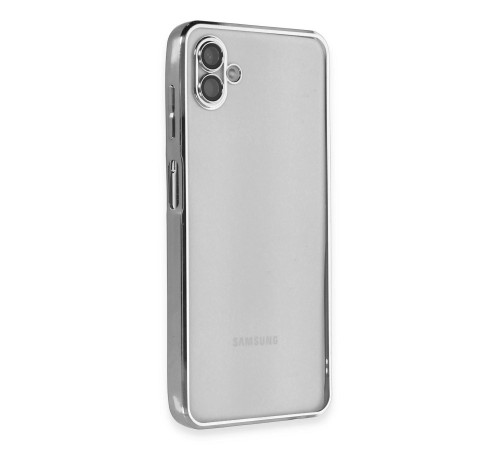 Samsung Galaxy A04 Kılıf Razer Lensli Silikon - Gümüş Samsung Galaxy A04 Kılıf Razer Lensli Silikon - Gümüş