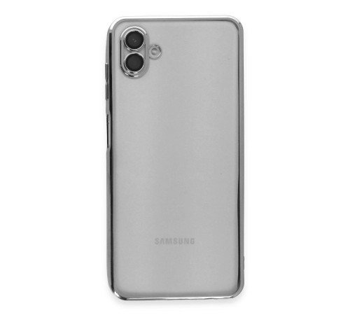 Samsung Galaxy A04 Kılıf Razer Lensli Silikon - Gümüş Samsung Galaxy A04 Kılıf Razer Lensli Silikon - Gümüş