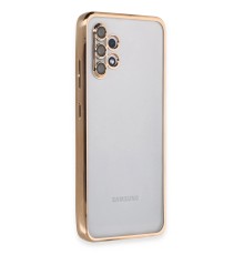 Samsung Galaxy A32 Kılıf Razer Lensli Silikon - Gold