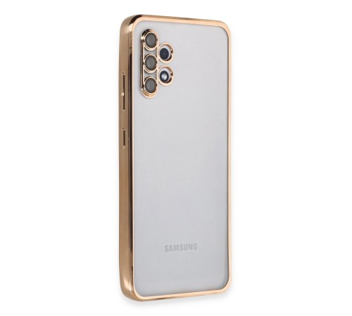 Samsung Galaxy A32 Kılıf Razer Lensli Silikon - Gold Samsung Galaxy A32 Kılıf Razer Lensli Silikon - Gold