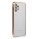 Samsung Galaxy A32 Kılıf Razer Lensli Silikon - Gold