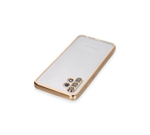 Samsung Galaxy A32 Kılıf Razer Lensli Silikon - Gold Samsung Galaxy A32 Kılıf Razer Lensli Silikon - Gold