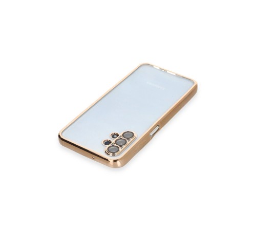 Samsung Galaxy A13 4G Kılıf Razer Lensli Silikon - Gold Samsung Galaxy A13 4G Kılıf Razer Lensli Silikon - Gold