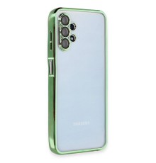 Samsung Galaxy A13 4G Kılıf Razer Lensli Silikon - Yeşil