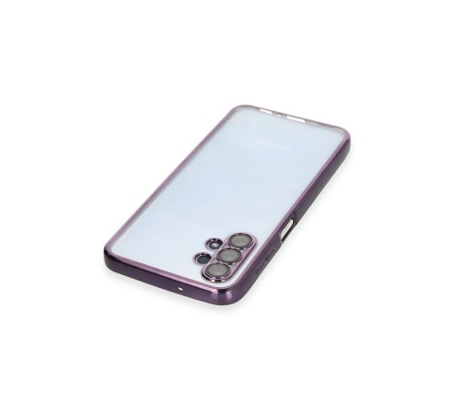 Samsung Galaxy A13 4G Kılıf Razer Lensli Silikon - Mor Samsung Galaxy A13 4G Kılıf Razer Lensli Silikon - Mor