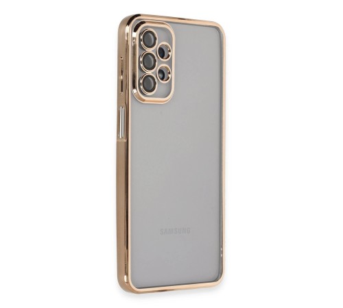 Samsung Galaxy A23 4G Kılıf Razer Lensli Silikon - Gold Samsung Galaxy A23 4G Kılıf Razer Lensli Silikon - Gold