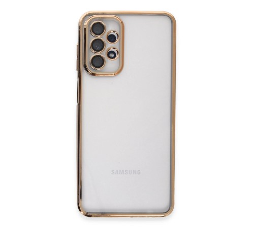 Samsung Galaxy A23 4G Kılıf Razer Lensli Silikon - Gold Samsung Galaxy A23 4G Kılıf Razer Lensli Silikon - Gold