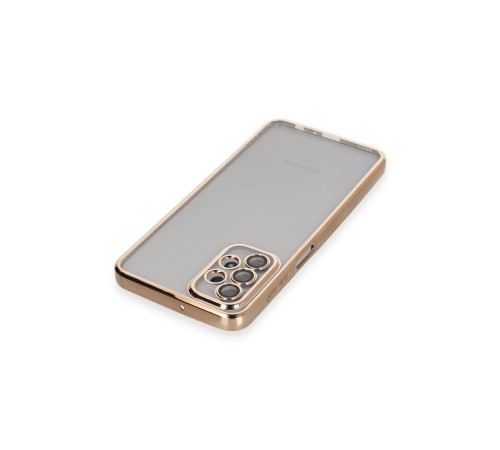 Samsung Galaxy A23 4G Kılıf Razer Lensli Silikon - Gold Samsung Galaxy A23 4G Kılıf Razer Lensli Silikon - Gold