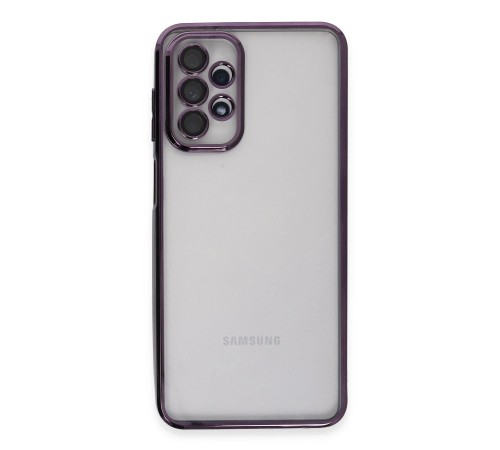 Samsung Galaxy A23 4G Kılıf Razer Lensli Silikon - Mor Samsung Galaxy A23 4G Kılıf Razer Lensli Silikon - Mor