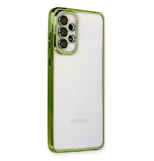Samsung Galaxy A33 5G Kılıf Razer Lensli Silikon - Yeşil