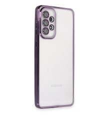 Samsung Galaxy A33 5G Kılıf Razer Lensli Silikon - Mor