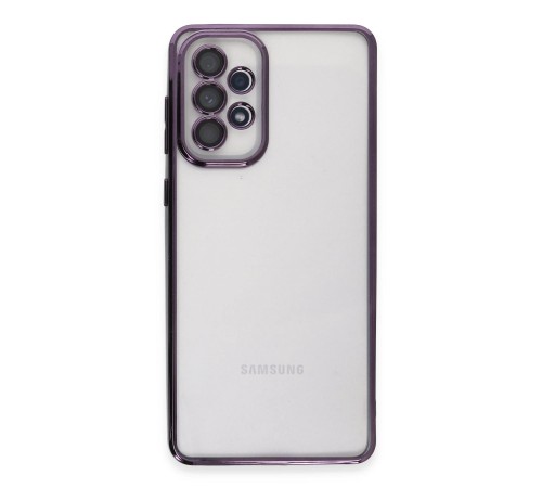 Samsung Galaxy A33 5G Kılıf Razer Lensli Silikon - Mor
