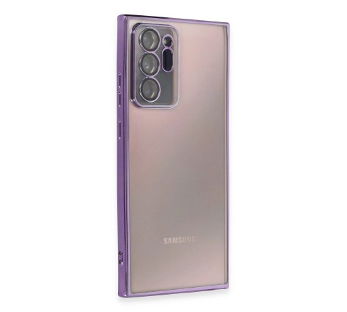 Samsung Galaxy Note 20 Ultra Kılıf Razer Lensli Silikon - Mor Samsung Galaxy Note 20 Ultra Kılıf Razer Lensli Silikon - Mor