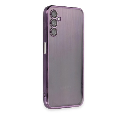 Samsung Galaxy A14 4G Kılıf Razer Lensli Silikon - Mor Samsung Galaxy A14 4G Kılıf Razer Lensli Silikon - Mor