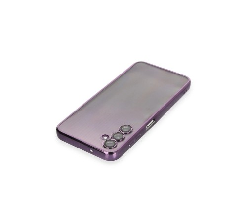 Samsung Galaxy A14 4G Kılıf Razer Lensli Silikon - Mor Samsung Galaxy A14 4G Kılıf Razer Lensli Silikon - Mor