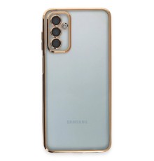 Samsung Galaxy M23 Kılıf Razer Lensli Silikon - Gold