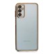 Samsung Galaxy M23 Kılıf Razer Lensli Silikon - Gold