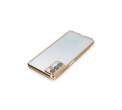 Samsung Galaxy M23 Kılıf Razer Lensli Silikon - Gold