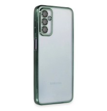 Samsung Galaxy M23 Kılıf Razer Lensli Silikon - Yeşil