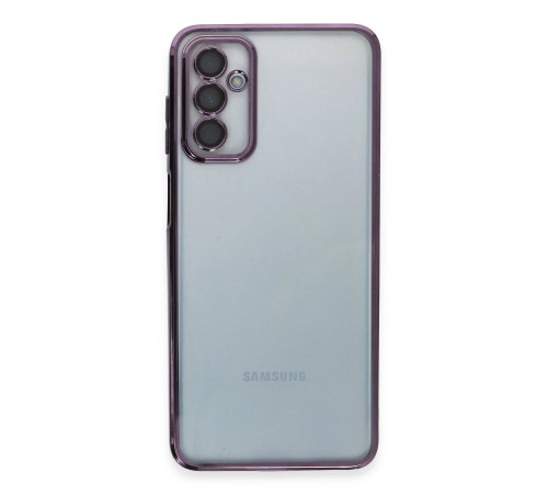 Samsung Galaxy M23 Kılıf Razer Lensli Silikon - Mor Samsung Galaxy M23 Kılıf Razer Lensli Silikon - Mor