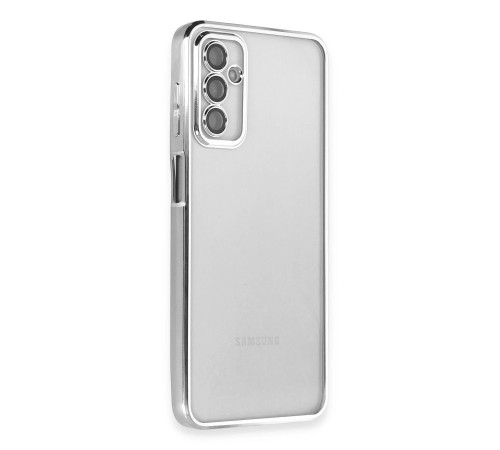 Samsung Galaxy M23 Kılıf Razer Lensli Silikon - Gümüş Samsung Galaxy M23 Kılıf Razer Lensli Silikon - Gümüş