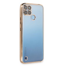 Realme C25Y Kılıf Razer Lensli Silikon - Gold