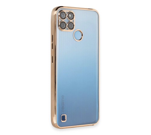 Realme C25Y Kılıf Razer Lensli Silikon - Gold Realme C25Y Kılıf Razer Lensli Silikon - Gold
