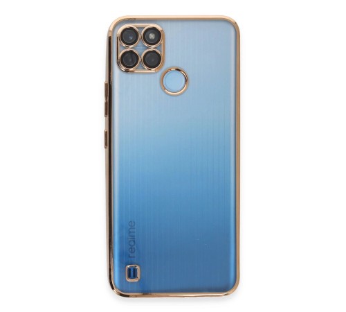 Realme C25Y Kılıf Razer Lensli Silikon - Gold Realme C25Y Kılıf Razer Lensli Silikon - Gold