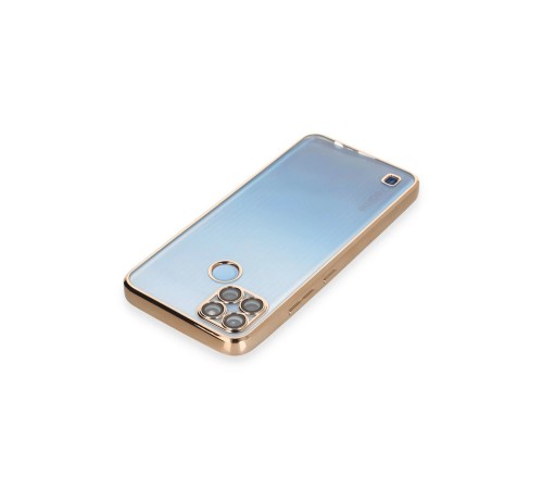 Realme C25Y Kılıf Razer Lensli Silikon - Gold Realme C25Y Kılıf Razer Lensli Silikon - Gold
