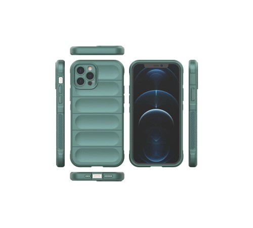 iPhone 12 Pro Kılıf Optimum Silikon - Koyu Yeşil iPhone 12 Pro Kılıf Optimum Silikon - Koyu Yeşil