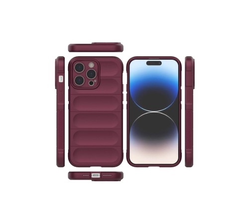iPhone 13 Pro Kılıf Optimum Silikon - Bordo iPhone 13 Pro Kılıf Optimum Silikon - Bordo